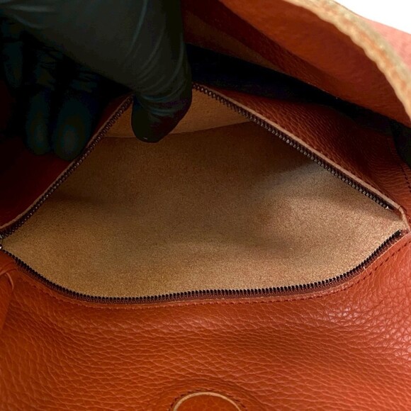 BOTTEGA VENETA Orange Leather Intrecciato Tote Bag - Picture 10 of 10